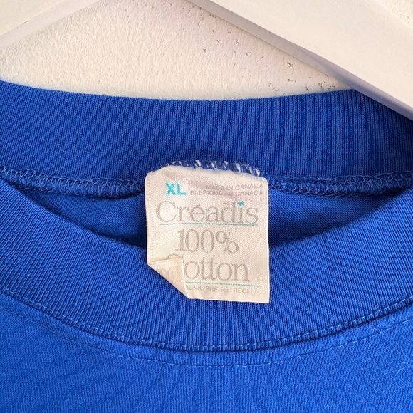 Vintage KELLOGG’s Breakfast Bien Dejeuner french Promo t shirt XL blue CANADA - Picture 4 of 8